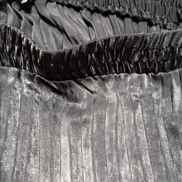 New Max Studio chocolate A-Line Pleated Skirt - Picture 9 of 15